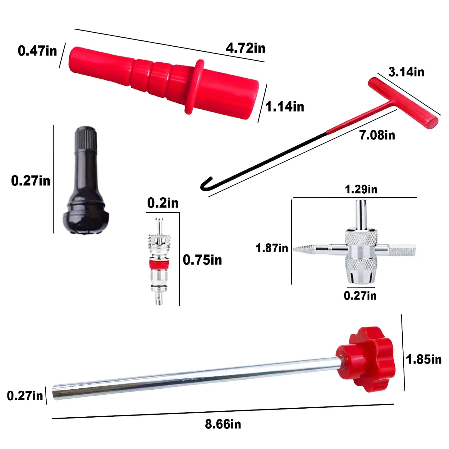 TYIIPLUS™ 14件套快速更换轮胎气门嘴工具包