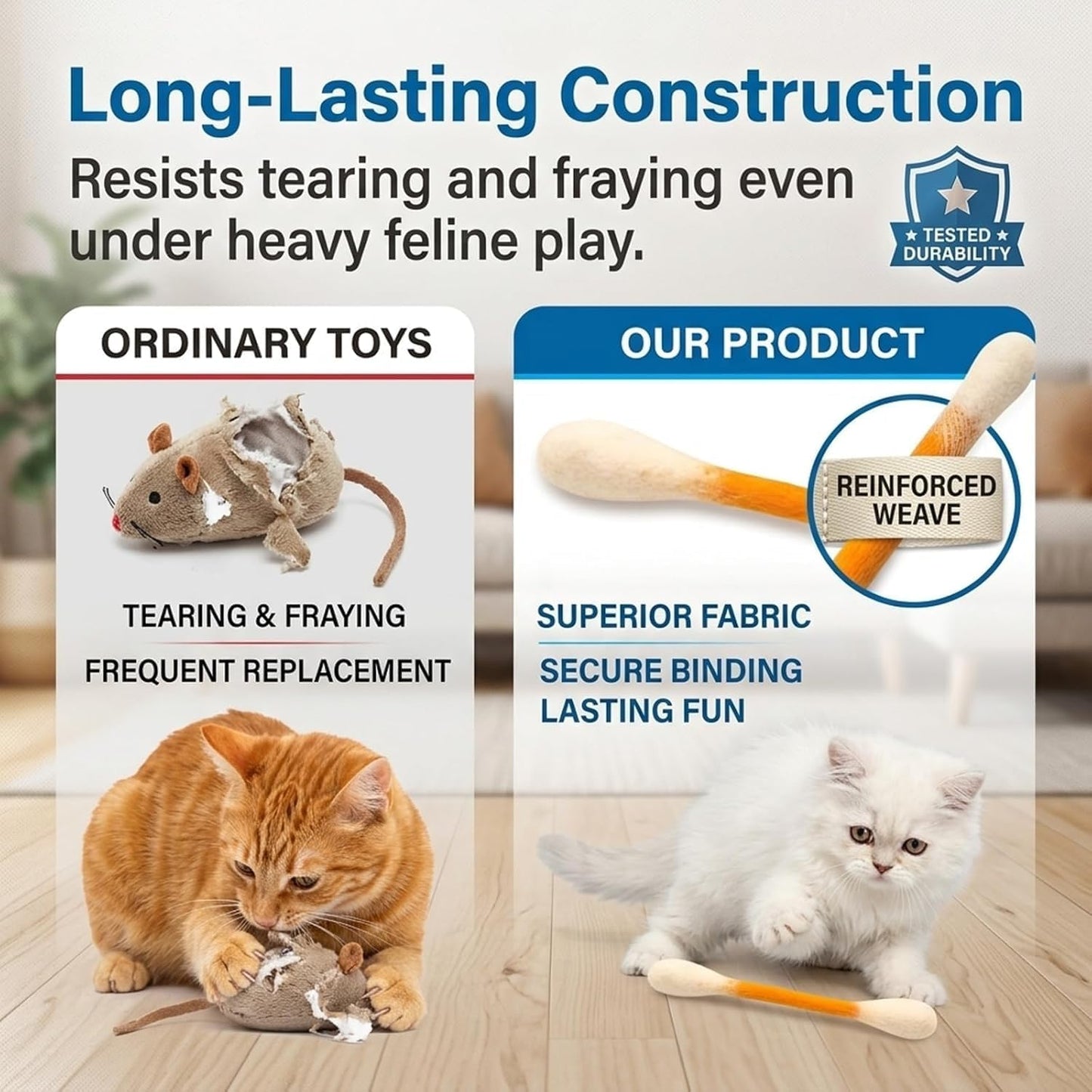❤️为快乐、健康、活跃的室内猫咪🐱猫薄荷棉签猫玩具