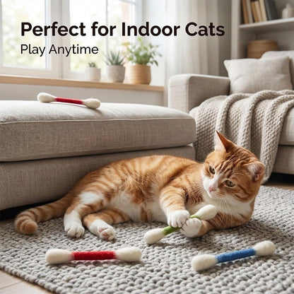 ❤️为快乐、健康、活跃的室内猫咪🐱猫薄荷棉签猫玩具