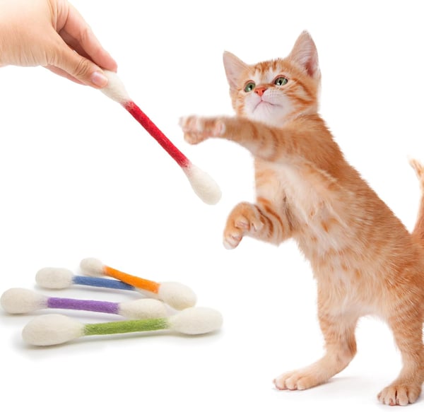 ❤️为快乐、健康、活跃的室内猫咪🐱猫薄荷棉签猫玩具