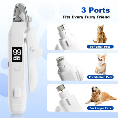 二合一LED宠物指甲刀和磨甲器