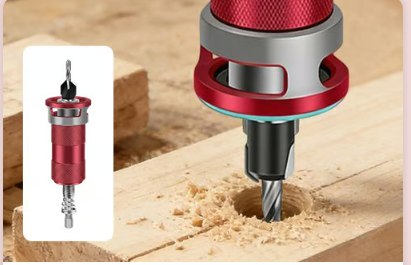 Vertex Precision 4-Flute Countersink Drill Bit Set with Adjustable Depth Stop