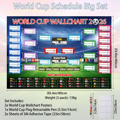 🗓️ ⚽ 2026年世界杯海报套装——精彩赛事，不容错过！