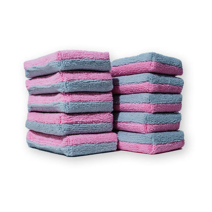 AUTOFIBER Thin Saver Applicator Terry Microfiber Coating Applicator Sponge w/ Plastic Barrier
