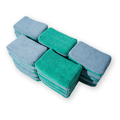 AUTOFIBER Thin Saver Applicator Terry Microfiber Coating Applicator Sponge w/ Plastic Barrier