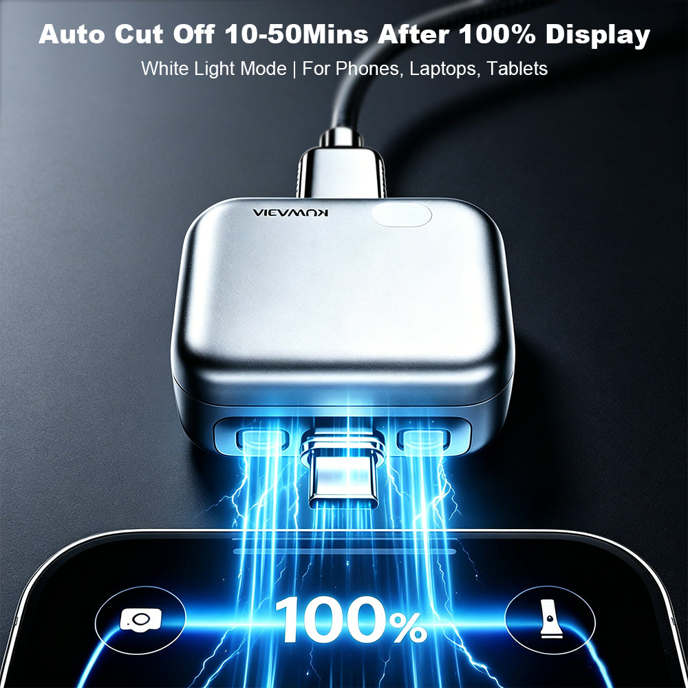🔋 USB-C Smart Auto Stop Charging Adapter (140W Fast Charging)