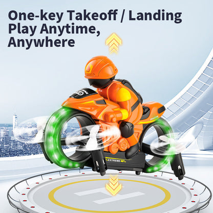 二合一空中摩托车——陆空两用遥控摩托车