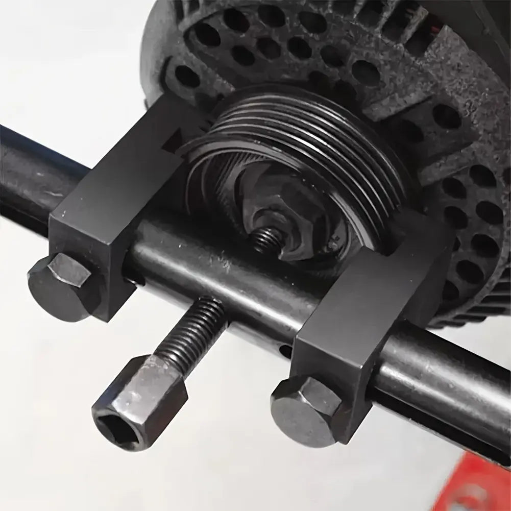 可调式曲轴和动力转向泵皮带轮拆卸工具 – 带棘轮扳手的可调式拉拔器
