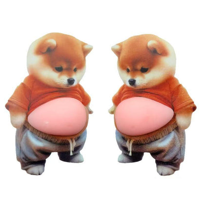 3D Dog & Cat Belly Squishy Stickers - A pair(2 Pcs)