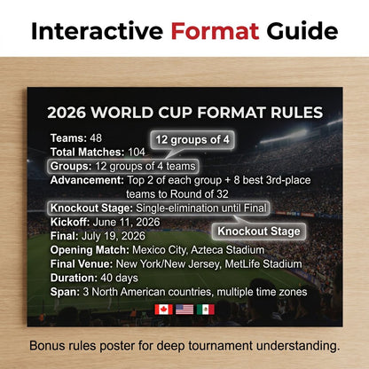 🗓️ ⚽ 2026年世界杯海报套装——精彩赛事，不容错过！