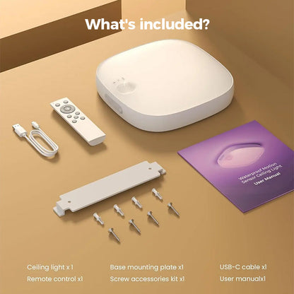 TYIIPLUS™ IP65防水RGB人体感应吸顶灯