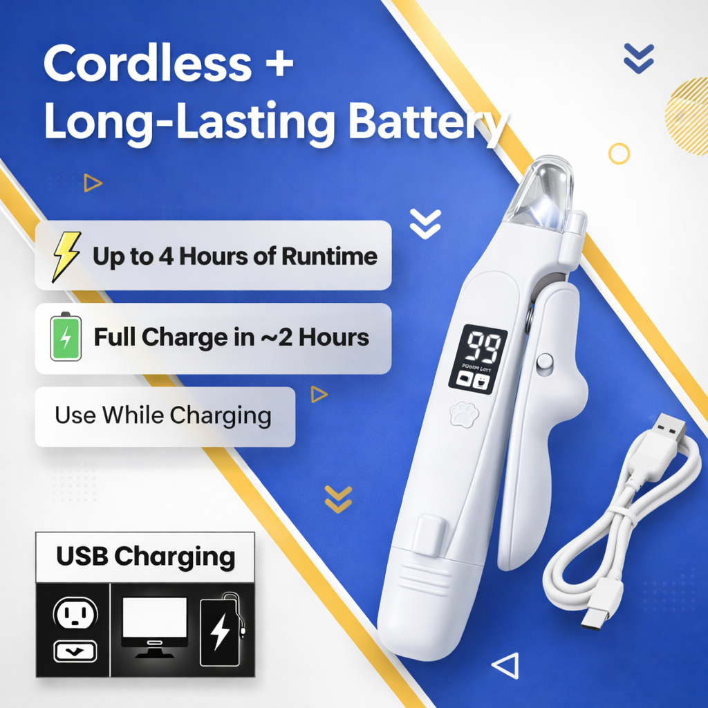 二合一LED宠物指甲刀和磨甲器