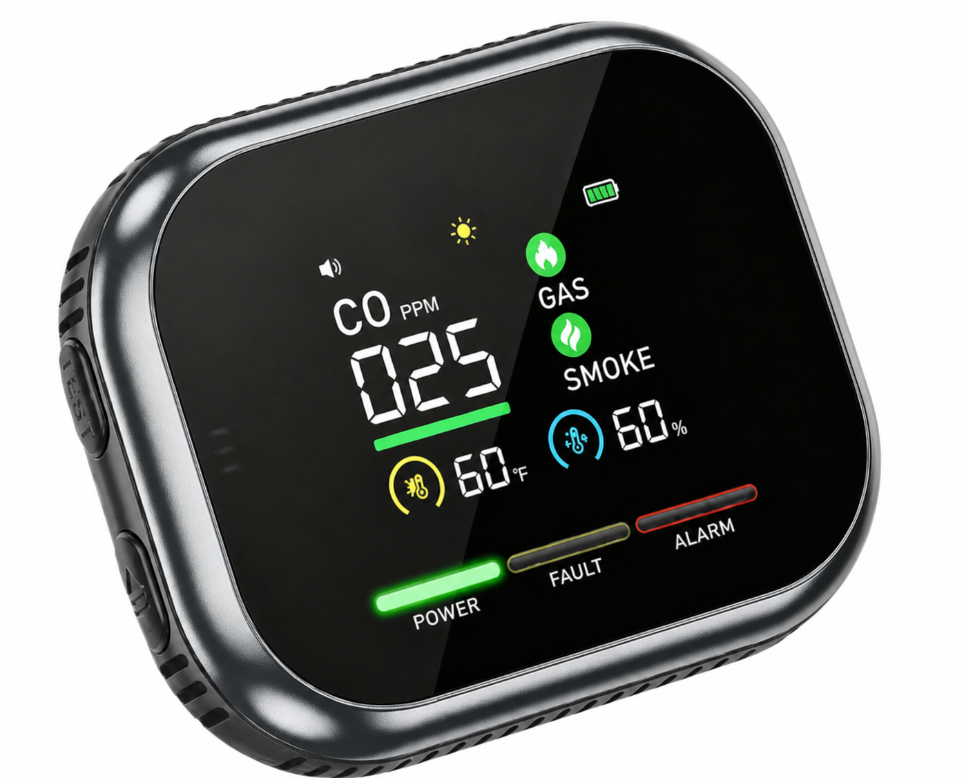 Vertex™ 6-in-1 Smart Gas, Smoke & CO Detector