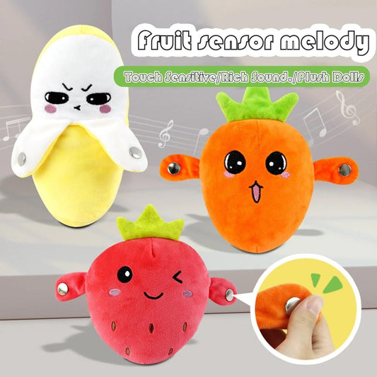 🎶 互动音乐毛绒玩具🍌🍓🥕