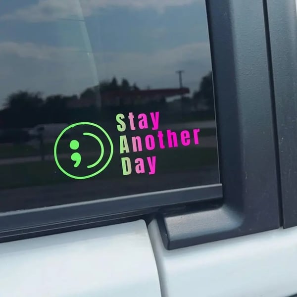 🎗️Share Pack❤️ SAD Mental Health Awareness Car Decal (5 Pcs)