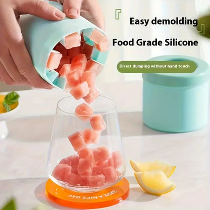 速冻硅胶冰格模具 – 适用于家庭饮品的灵活可重复使用冰盘