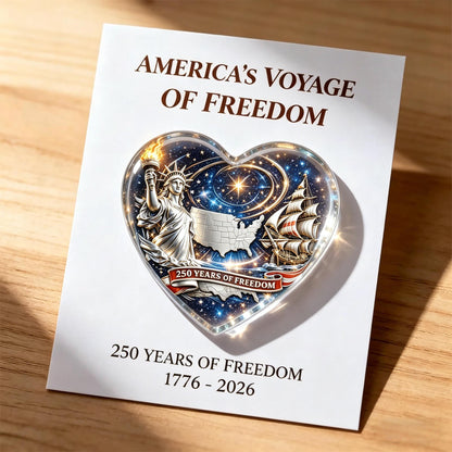 🇺🇸 美国自由之旅250周年心形纪念品