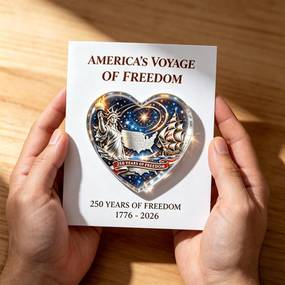 🇺🇸 美国自由之旅250周年心形纪念品