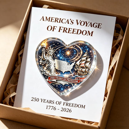 🇺🇸 美国自由之旅250周年心形纪念品