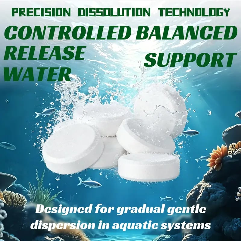 🧪鱼缸水净化片 | 生物安全泡腾配方，让鱼缸水清澈透亮