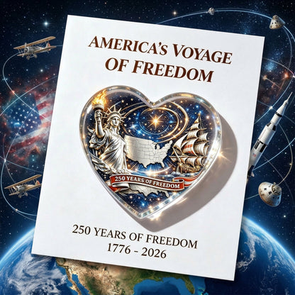 🇺🇸 美国自由之旅250周年心形纪念品