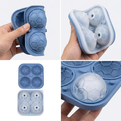 足球形硅胶冰球模具